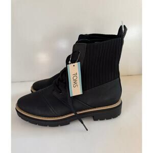 Toms Women's Ionie Boots Lace Up Nubuck Size 10